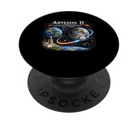 Artemis 2 : Voyage Autour de la Lune et Retour 2026 PopSockets PopGrip Adhésif