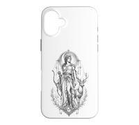 Artemis Déesse Grecque Chasse à la Lune Cerf Mythologie Coque pour iPhone 16 Plus