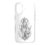 Artemis Déesse Grecque Chasse à la Lune Cerf Mythologie Coque pour iPhone 17