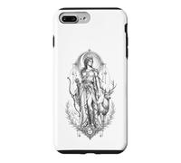 Artemis Déesse Grecque Chasse à la Lune Cerf Mythologie Coque pour iPhone 7 Plus/8 Plus