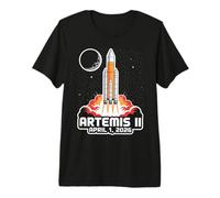 Artemis II Launch to The Moon Space Mission Avril 2026 T-Shirt Haut de Gamme
