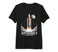 Artemis II Launch to The Moon Space Mission Avril 2026 T-Shirt Haut de Gamme