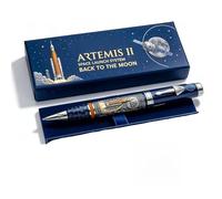 Artemis II Space Launch System Stylo à bille commémoratif, thème astronaute, cadeau de collection pour les amateurs d'espace (1)