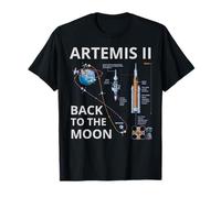Artemis II Space Mission 2026 SLS Lancement de fusée vers la Lune T-Shirt