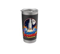 Artemis III Lunar Frontier Space Rocket Moon Mission Gobelet isotherme en acier inoxydable double paroi