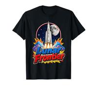 Artemis III Lunar Frontier Space Rocket Moon Mission T-Shirt