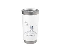 Artemis III Moon mission Gobelet isotherme en acier inoxydable double paroi