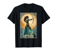 Artemis Moon Goddess Greek Goddess Artemis Féminin Divin T-Shirt