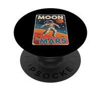 Artemis Space Astronaut Space Suit Moon Poster Art Mars PopSockets PopGrip Adhésif