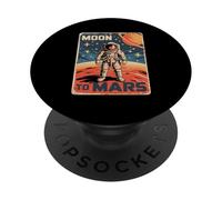 Artemis Space Astronaut Space Suit Moon Poster Art Mars PopSockets PopGrip Adhésif