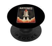 Artemis Space Shuttle Launch System Moon to Mars Poster Art PopSockets PopGrip Adhésif