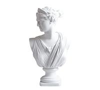 Artemis Statue de buste - Sculpture esthétique en résine de mythologie grecque pour décoration d'intérieur et pratique de croquis pour les amateurs d'art et les fans de mythologie