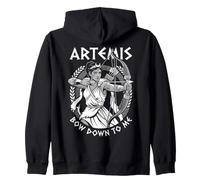 Artemis, Une Femme de tir à l'arc, s'incline Devant Moi, déesse Grecque Archer Sweat à Capuche