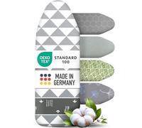 arteneur Housse Table à Repasser 120x40 pour Centrale Vapeur avec Bande Élastique Resserrable - Fabriqué en Allemagne avec Zone High-Speed, Thermo Reflect, Épaisse Mousse et Molleton (M)