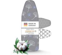 arteneur Housse Table à Repasser 130x45 pour Centrale Vapeur - Fabriqué en Allemagne avec Bande Élastique Resserrable, Thermo Reflect, Épaisse Mousse et Molleton (L)