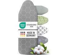 arteneur®- Prime Housse Table à Repasser 120x40 pour Centrale Vapeur - Fabriqué en Allemagne avec Zone High-Speed, Thermo Reflect, Épaisse Mousse et Molleton et 3 Réglable Clips de Fixation