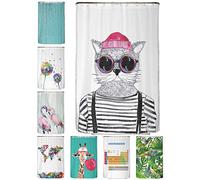 arteneur Rideau Anti-Moisissure 120x200 cm Chat Hipster Berlin