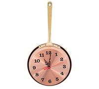 arterameferro Grande horloge à poêle en cuivre poli rustique avec poignée en laiton 23 cm