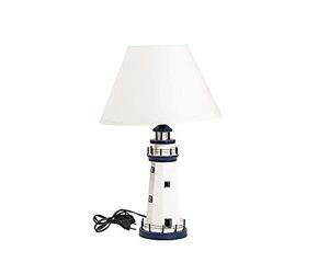 arterameferro Lampe de table en bois en forme de phare