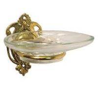 arterameferro Porte savon distributeur laiton brillant style empire de salle de bain