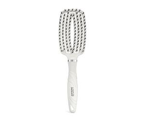 Artero Ge-Bion 17 Flexible Curve Vent. Brosse souple anti-relâchement, brosse démêlante pour femmes, hommes et enfants. Ionique, réduit l'électricité statique (Peach). (OSSE)