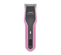 Artero Inviktus Machine de coupe de cheveux A5 professionnelle à faible vibration avec moteur à 2 vitesses, batterie intégrée et base de charge verticale, lame n°10 incluse (lilas)