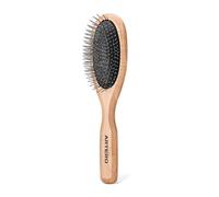 Artero Nova brosse carde chien picots semi-flexibles 27 mm taille L | Tête courbée inox, manche caoutchouc antidérapant, pelage dense ou double couche, nœuds et poil mort, 24 x 5 cm