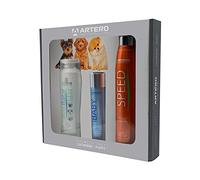 Artero Pack Soin shampoing Chiot et Chaton Baby, Speed Sec et Parfum | Formule douce 300 ml, sans rinçage 300 ml, eau de toilette 90 ml, kit de toilettage à la maison