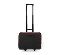ARTERO Pandora Valise toilettage à roulettes Noir et Rouge | Grande capacité, accès frontal, compartiments intérieurs, structure semi-rigide, toiletteur à domicile