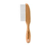 Artero Peigne Démêlant Largeur Nature Collection en Bambou pour Chiens à Poils Denses et Consommateurs Éco-conscients, Brun