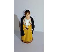 Arterra - Santons de Provence - Arlésienne à la Cape - Robe Jaune - Collection 7 cm