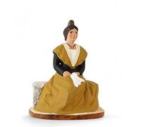 Arterra - Santons de Provence - Arlésienne Assise - Collection 9 cm