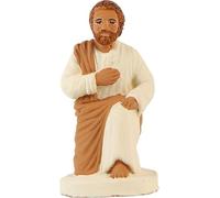 Arterra - Santons de Provence - Saint Joseph à Genou Les Blancs Collection 7 cm