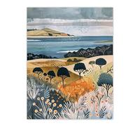 Artery8 Black Isle Cromarty Scottish Highlands Painting Living Room Large Wall Art Poster Print Thick Paper 18X24 Inch