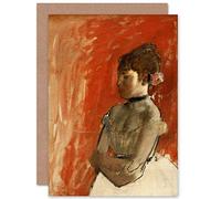 Artery8 Edgar Degas Ballet Dancer With Arms Crossed Fine Art Greeting Card Plus Envelope Blank Inside Balle Danseur Traverser