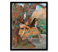 Artery8 Edgar Degas Young Ballet Dancers On Stage Framed Wall Art Print Home Décor A4