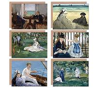Artery8 Edouard Manet Croquet Le Chemin Beach Boating Garden Arcachon Fine Art Greeting Card Pack of 6 Plage Bateau Jardin