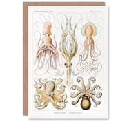Artery8 Ernst Haeckel Art Card Squid and Octopus Vintage Illustrations