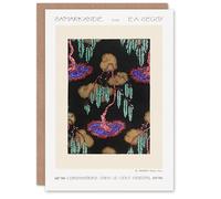 Artery8 Eugene Seguy Art Card Tree Vibrant Pochoir Pattern
