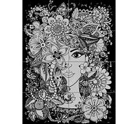 Artery8 Flower Face Illustration XL Giant Panel Poster (8 Sections) Fleur Visage Affiche