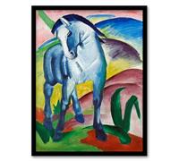 Artery8 Franz Marc Blue Horse I Expressionist Painting Framed Wall Art Print Home Décor A3
