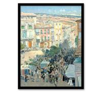 Artery8 Frederick Childe Hassam View of a Southern French City Framed Wall Art Print Home Décor A4