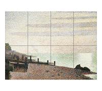 Artery8 Georges Pierre Seurat Honfleur Un Soir Embouchure De La Seine XL Giant Panel Poster (8 Sections) Affiche