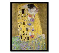Artery8 Gustav Klimt The Kiss Iconic Couple Painting Framed Wall Art Print Home Décor A3