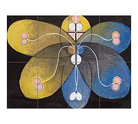 Artery8 Hilma Af Klint Group Vi Evolution No 9 Abstract XL Giant Panel Poster (8 Sections) Groupe Abstrait Affiche