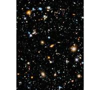 Artery8 Hubble Space Telescope Image Ultra Deep Field 2014 Ultraviolet Composite Separate Exposures Observations Distant Galaxies Primitive Stages Large XL Wall Art Canvas Print