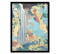 Artery8 Katsushika Hokusai Ono Waterfall On The Kisokaido Framed Wall Art Print Home Décor A3