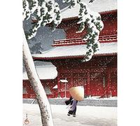 Artery8 Kawase Hasui Zojo Shrine Shiba Japanese Painting Extra Large XL Wall Art Poster Print Japonais La peinture mur Impression d'affiches