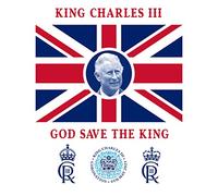 Artery8 King Charles III Coronation God Save The King Union Jack Crest and Emblem Unframed Wall Art Print Poster Home Decor Premium