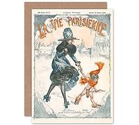 Artery8 La Vie Parisienne Cupid Love Guide Magazine Cover Sealed Greeting Card Plus Envelope Blank inside L'amour Couverture du magazine Couverture